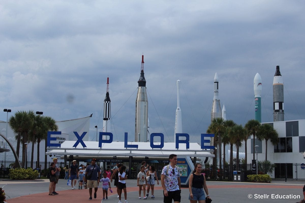 Exploring Kennedy Space Center before an event